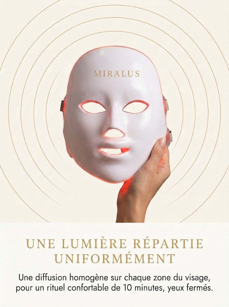 Masque Visage LED Sans Fil